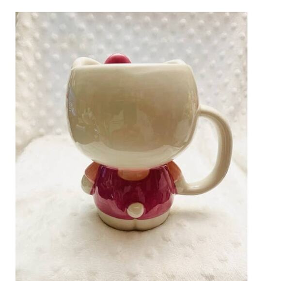 Hello Kitty 3D Full Body Dark Pink Bow 20oz Tall Mug-NEW - Picture 3 of 6